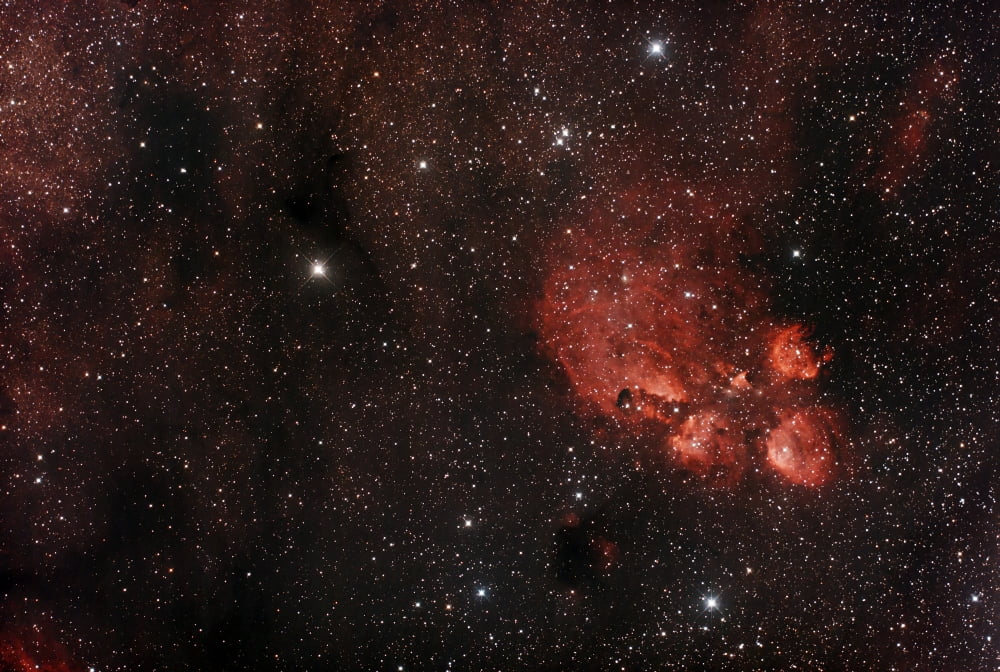 Cats Paw Nebula in Scorpius Canvas Art - Philip HartStocktrek Images (17 x 12)