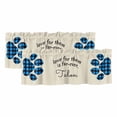 thumbnail image 1 of Cats Pawprints Valances for Windows, Decorative Rod Pocket Window Valance Curtains, Yellow Black Buffalo Plaid Simple Beige Short Curtain Drapes for Kitchen/Living Room, 2 Panels, 60" W x 18" L, 1 of 8