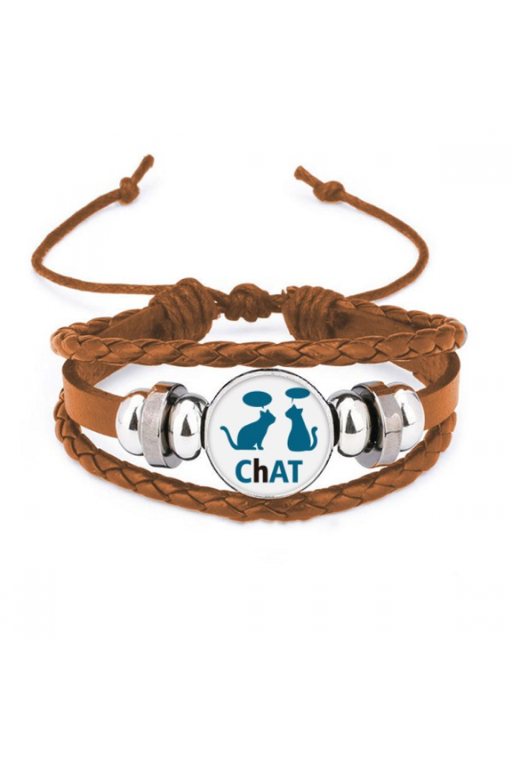 Cats Pets Talking Animals Bracelet Wristband Leather Jewelry Ornament