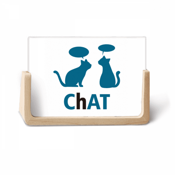 Cats Pets Talking Animals Photo Wooden Photo Frame Tabletop Display