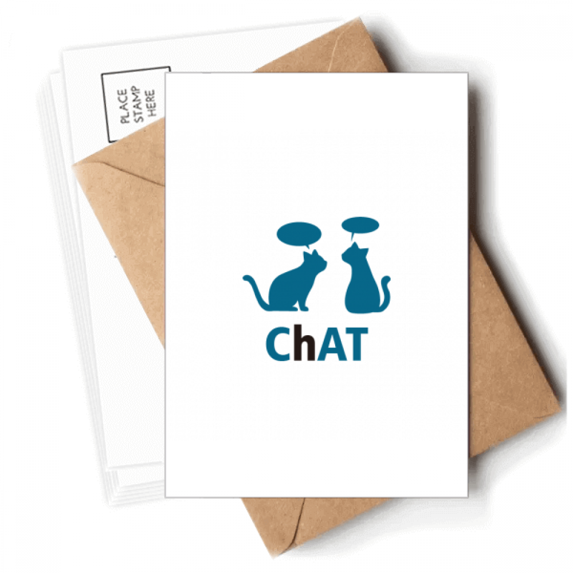 Cats Pets Talking Animals Postcards Envelopes Blank Note Cards Mailing
