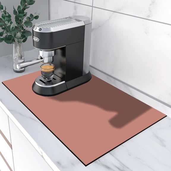 Cats Print Coffee Mats Coffee Bar Mats Suitable For Coffee Machine Coffee Pot, Absorbent Hide Stain Rubber Backed Dish Drying Mats for Kitchen Counter,Coffee Bar Accessories-12"x19"