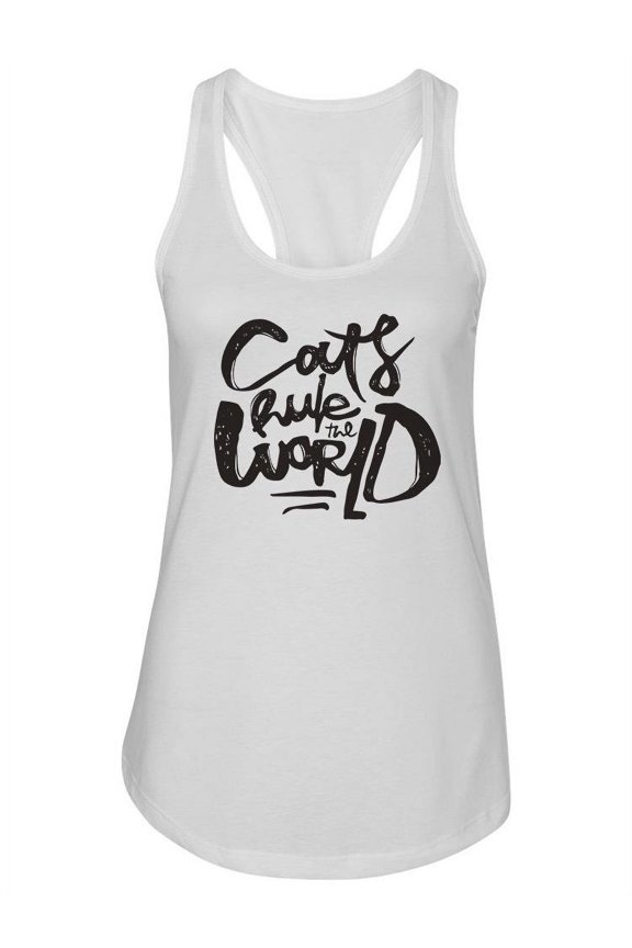 Cats Rule The World   Tank Women -Image by Shutterstock, Female XX-Large