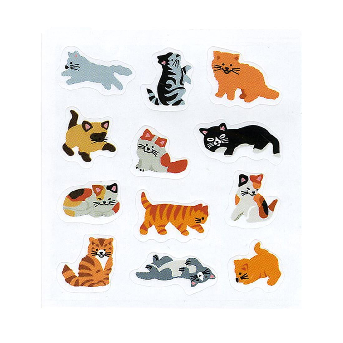 サンディライオン モンドリアン シール ネコ Cats Sticker Select Acid-Free Stickers - Walmart Business Supplies
