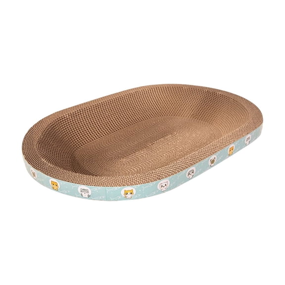 Cats Scratching Board Lasting and Lintfree Cats Bed for Sleeping and Playing Corrugated Round Cats Scratching Tray