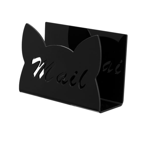 Cats Shape Desk Letter Stand Desk Acrylics Mail Letter Rack Envelope Organiser