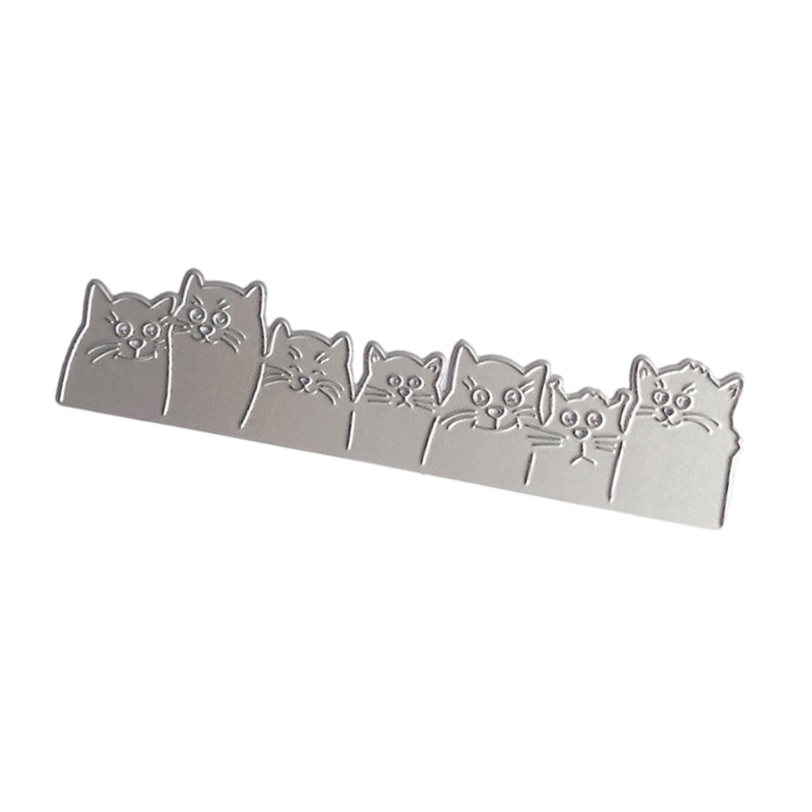 Cats Shape Die Cut Metal Embossing Stencils Carbon Steel Cutting Dies ...
