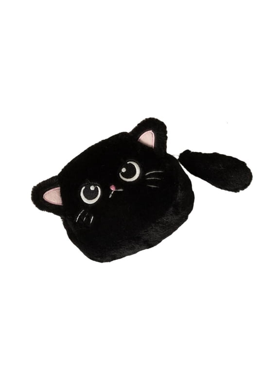 Cats Shaped Coin Purse Plush Change Pouch Lovely Wallet Key Bag for Womens Gifts