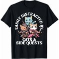 Cats Side Quest Distracted Tabletop Full Gift Classic Look For Casual ...