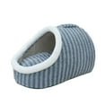 thumbnail image 1 of Cats Sleeping Bed, Pet Nest, Removable Enclosed Soft Plaid Sleep Nest, Washable Warm Pet Bed for Small Medium Large Cats, Portable Cozy Cat House, 1 of 7