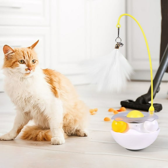 4-in-1 Interactive Cat Toys, Track Ball With Mint Balls For Oral Care, Exercise & Mental Stimulation, Durable Pet Toy For Indoor Cats, Boredom Relief, Teeth Cleaning, Fun Playtime For All Breeds