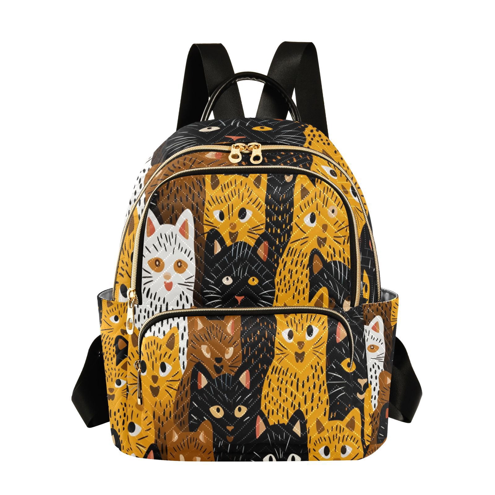 Cats Travel Laptop Backpack Casual Daypack Lightweight Bookbag Compartment for Business