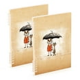 thumbnail image 1 of Cats Umbrella Ring Binder Notebook Journey Note Diary College Ruled Spiral Notebook Study Loose Leaf Paper A5 60 Pages, 1 of 8