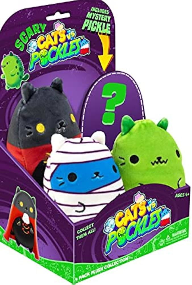 Cats VS Pickles - Scary Collection Halloween - 4 Pack of 4" Beanie Plushies