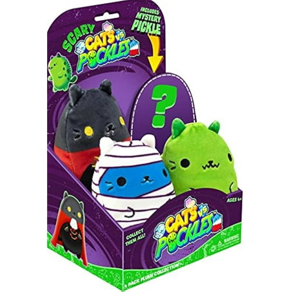 Cats VS Pickles - Scary Collection Halloween - 4 Pack of 4" Beanie Plushies