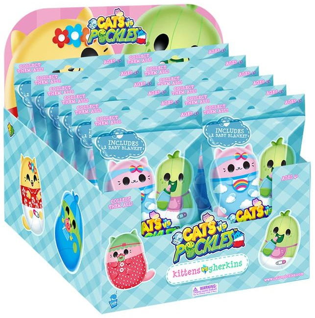 Cats Vs. Pickles Surprise Plush Kittens vs Gherkins Mystery Box (12 Packs)