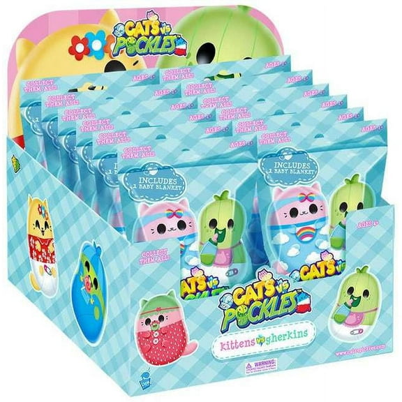 Cats Vs. Pickles Surprise Plush Kittens vs Gherkins Mystery Box (12 Packs)