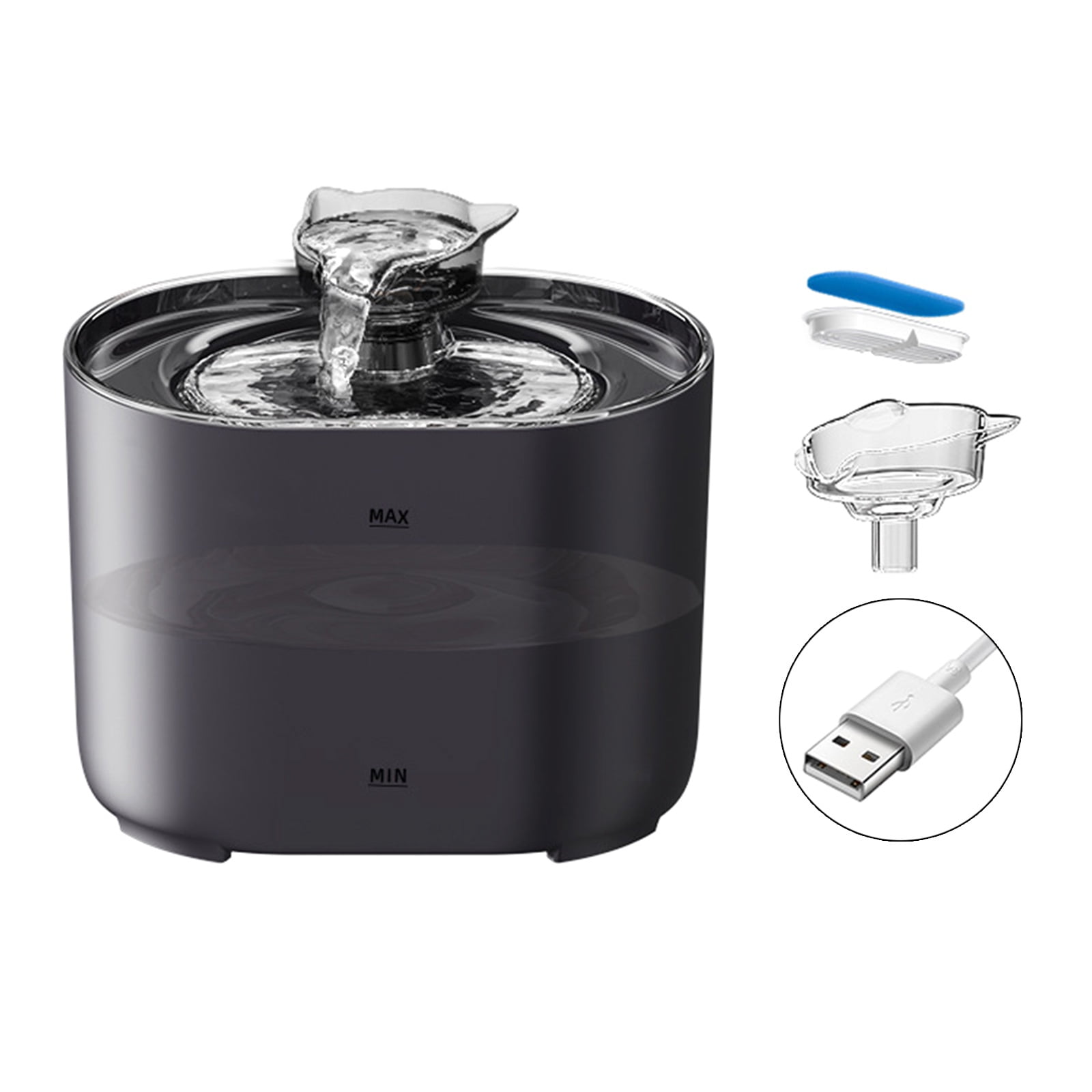 Cats Water Fountains Dogs Water Dispenser Big Capacity Super Mute Automatic Mute Waterer Gift for Cats