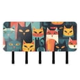 thumbnail image 1 of Cats by Absract Mail Holder Organizer Wall Mount with Shelf Key Holder Key Rack with 5 Key Hooks for Wall Decorative, 1 of 6