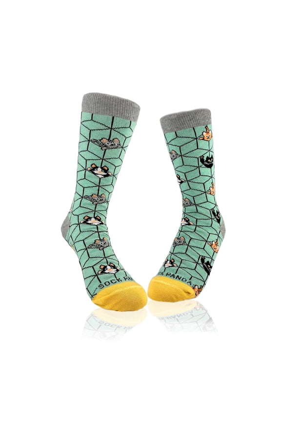 Cats in 3D Socks from the Sock Panda (Adult Small - Shoe Sizes 2-5)