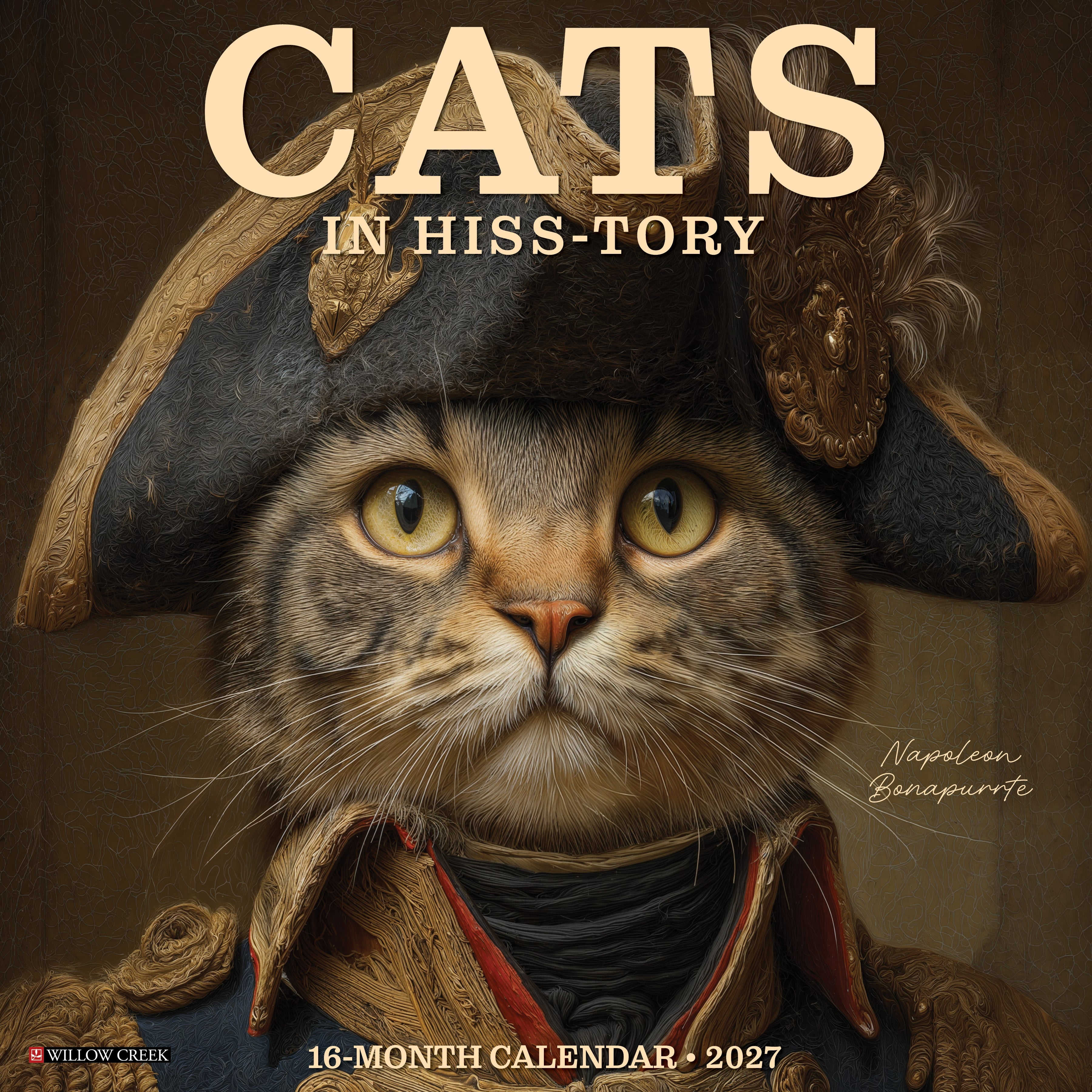 Willow Creek Press, Cats in Hiss-tory 2027 Wall Calendar