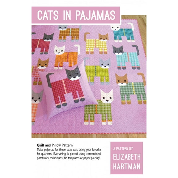 Cats in Pajamas Quilt Pattern by Elizabeth Hartman