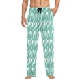thumbnail image 1 of Cats milk teal cute pattern Men's Relaxed Fit Drawstring Sleep Pajama Pant, 1 of 5