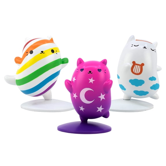 Cats vs Pickles Collectible Mini Figurine 3-Pack | Plastic 3 Mini Figures