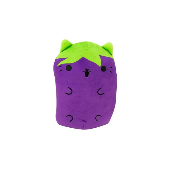 Cats vs Pickles - Jumbo 8.6"-Cats Eggplant - Super Soft and Squishy Stuffed Bean Age 3+