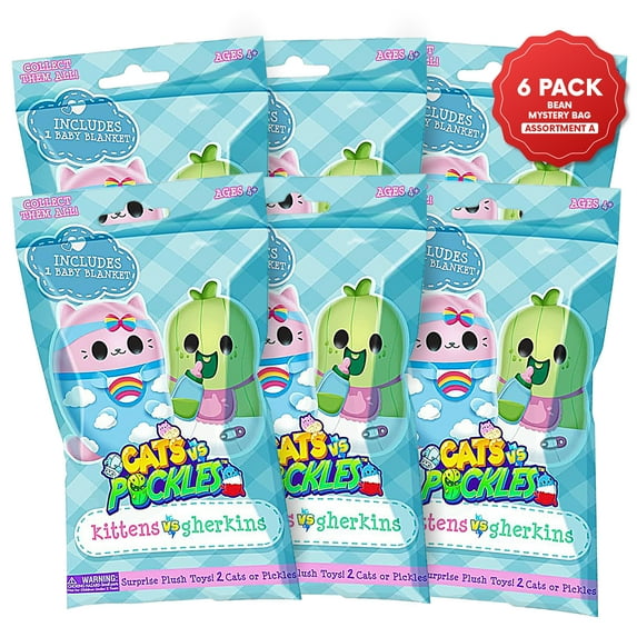 Cats vs Pickles Kittens vs Gherkins Mystery Bags - 6pk - 3"