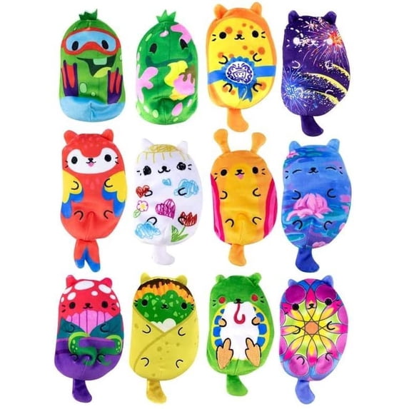 Cats vs Pickles - Mystery Bags - 4" - 12pk Limited Exclusive Release Set - Gold Wave - Bean Filled Plushies!