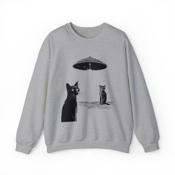 Cats with a UFO Unisex Heavy Blend™ Crewneck Sweatshirt