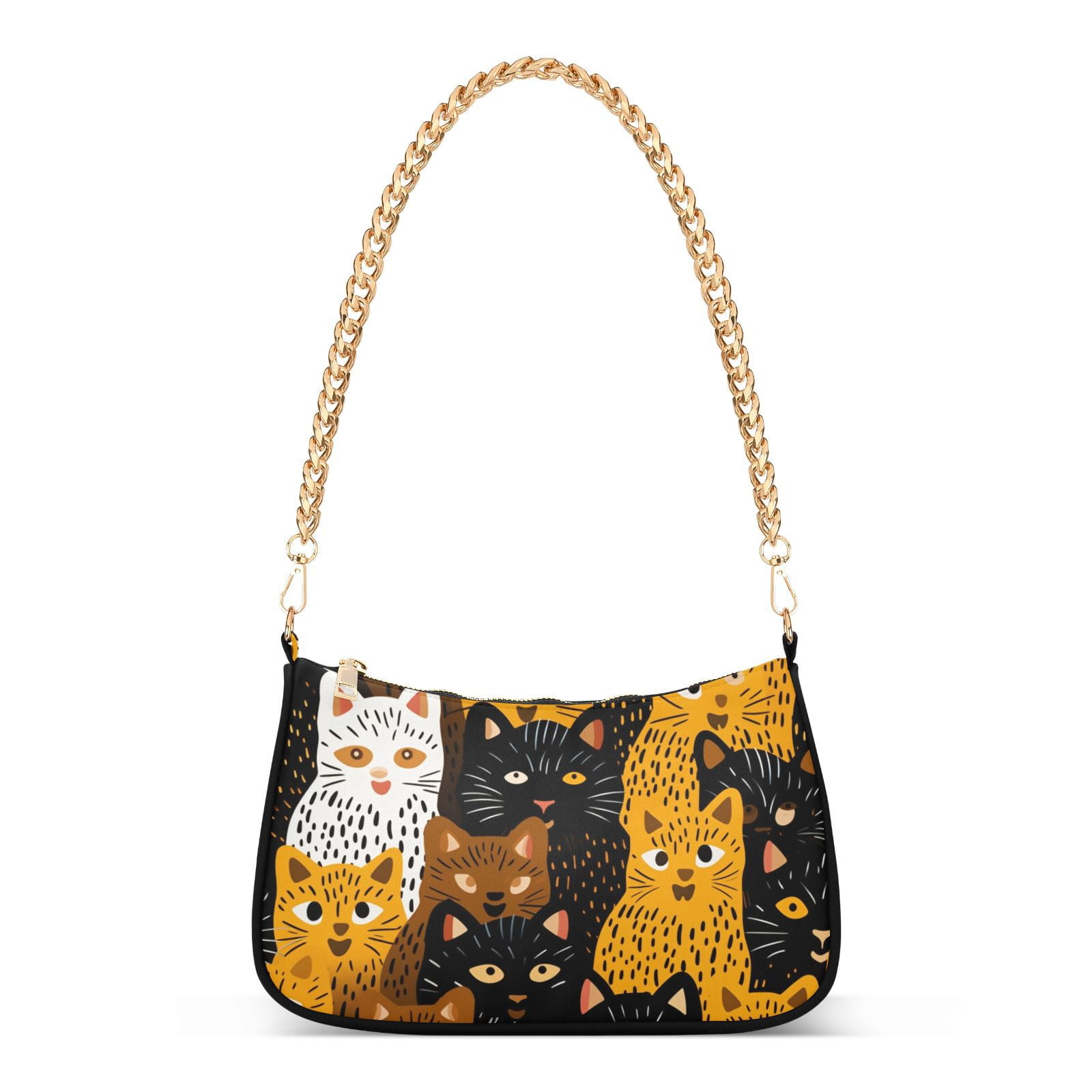 CatsWomen Small Shoulder Bag Crossbody Tote Hobo Bags Purse Clutch Handbags with Chain Strap for Women