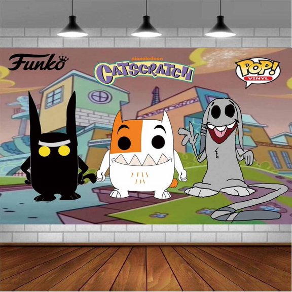Catscratch Backdrop Banner Party Supplies Poster Movie Theme Background for Photography Birthday Decorations