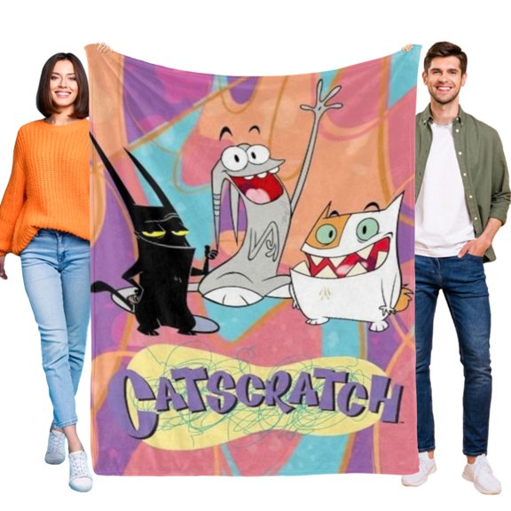 Catscratch Throw Blanket Gifts for Fans Lover Girls Boys Women Present Hoodie Him Bed 60"x80"