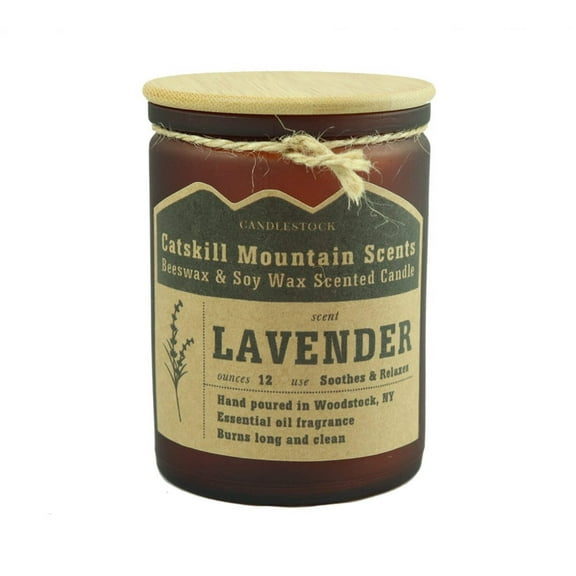 Catskill Mountain Beeswax And Soy Wax Scented Jar Candle