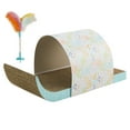 thumbnail image 1 of Catstages Cat Tunnel Scratcher with Feather Spring Toy and Removable Tunnel, Mlt, 1 of 7