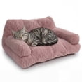 thumbnail image 1 of Catstages Chillin’ Cat Couch, 3-Sided Plush Sofa with High-Loft Polyfill & Bolsters for Orthopedic Support, Indoor Cats, Machine Washable, 23" x 18”, 1 of 1