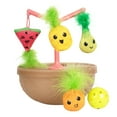 thumbnail image 1 of Catstages Hunt N' Wobble Fruit Bowl Wobbling Cat Toy with Five Catnip Toys, Jingle Ball, and Flingers, Multicolored, 1 of 6