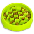 thumbnail image 1 of Catstages Kitty Slow Feeder Cat Bowl, Green, 1 of 6