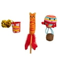 thumbnail image 1 of Catstages Pawrty Cat Toys, 3-Pack Catnip Plush Toys with Crinkle, Feathers & Flinger, Multicolored, 1 of 7