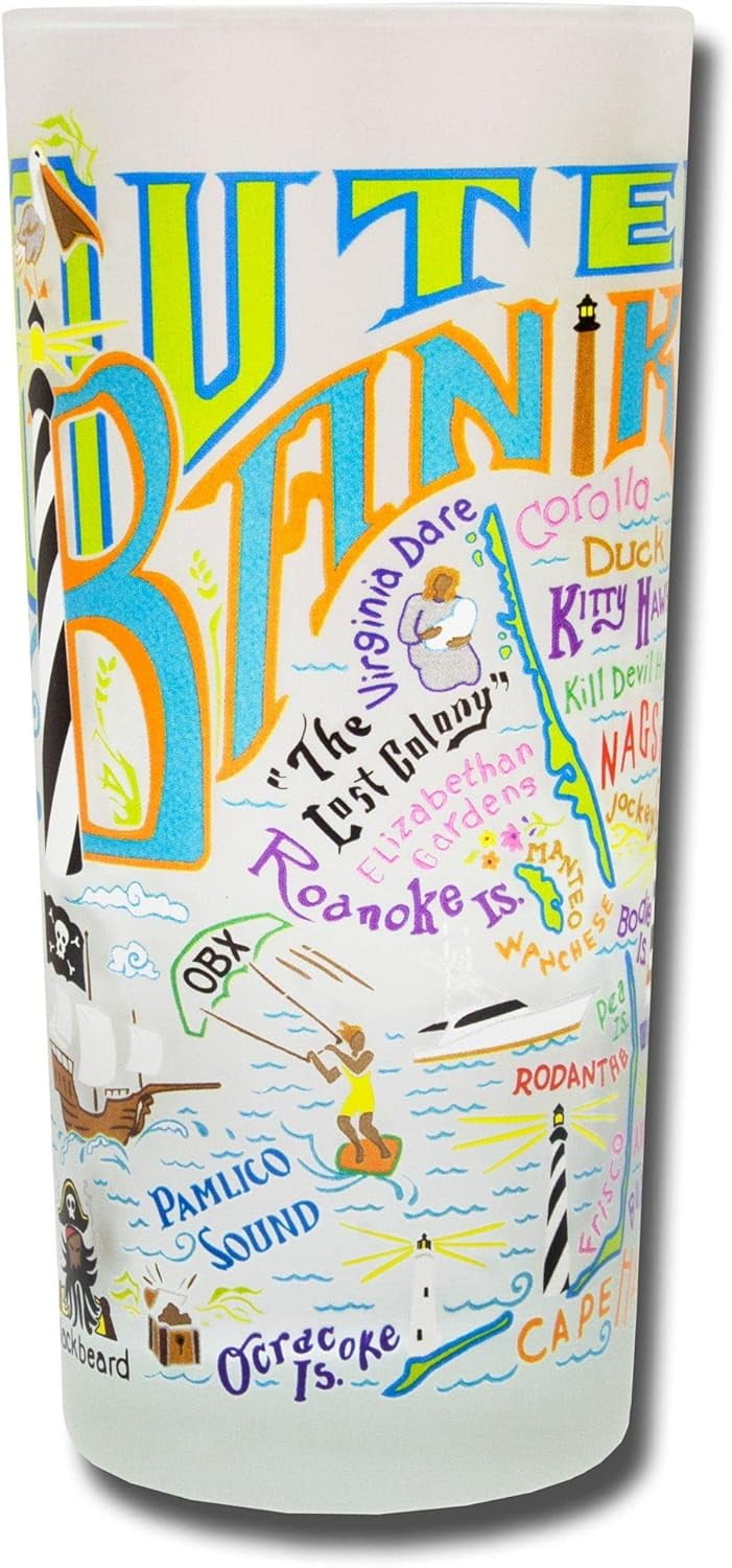 Catstudio Texas Frosted Drinking Glasses - 15oz, Set Of 2, Dishwasher Safe, State Pride Cups