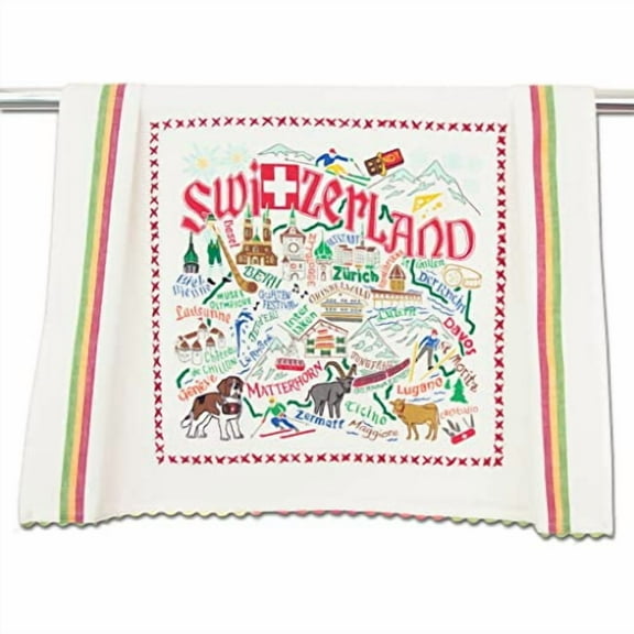Catstudio Switzerland Dish & Hand Towel | Great for Kitchen, Bar, & Bathroom