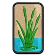thumbnail image 1 of Cattails in Water Applique Multi-Color Embroidered Hook & Loop Patch - 3.5 Inch Large, 1 of 5