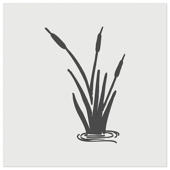 Cattails in Water DIY Cookie Wall Craft Stencil - 9.0 Inch