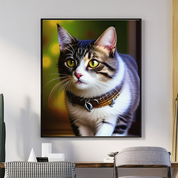 Cattitude - Cat Portrait Canvas Wall Art