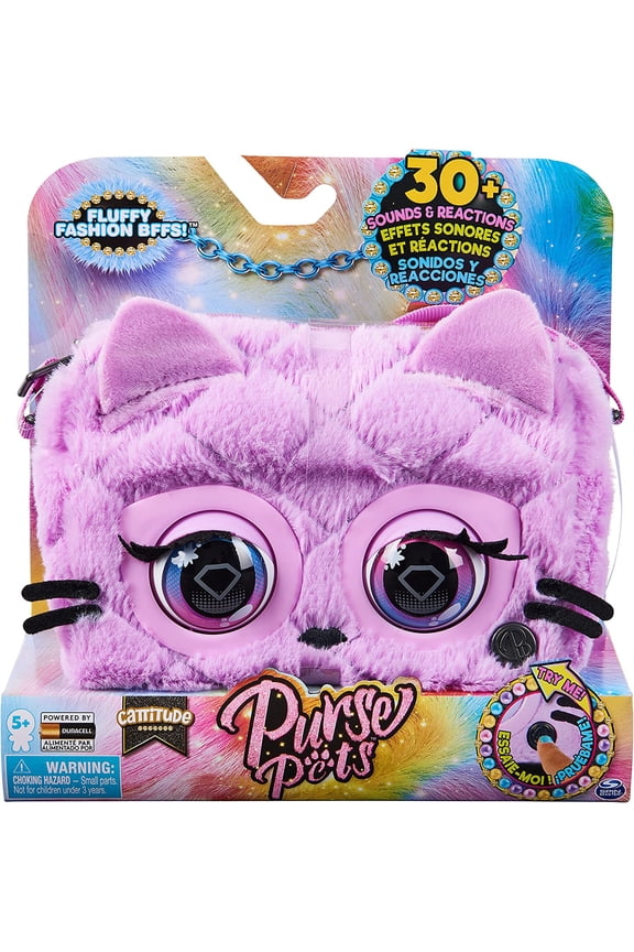 Cattitude Fluffy Fashion BFFs Purse Pets