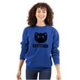 thumbnail image 1 of Cattitude Funny Cat Ladies Pet Lovers Women Plus Size Sweatshirt Brisco Brands 2X, 1 of 6