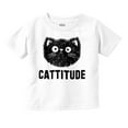 thumbnail image 1 of Cattitude Funny Cat Ladies Pet Lovers Youth T Shirt Tee Girls Infant Toddler Brisco Brands 24M, 1 of 5