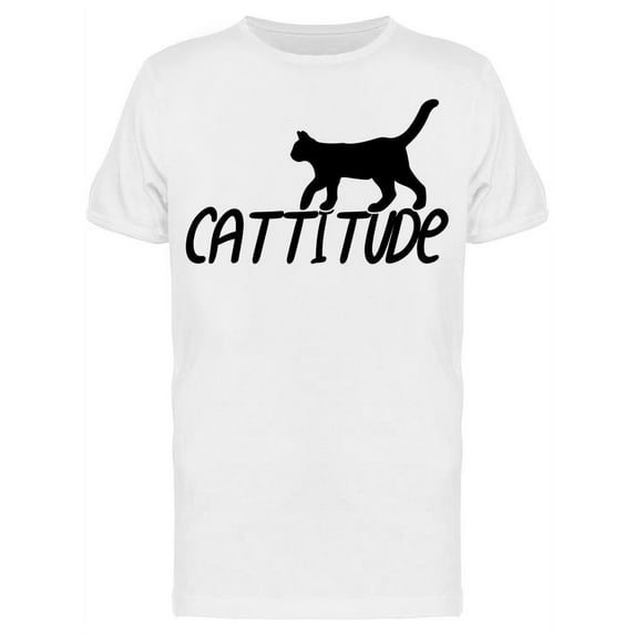 Cattitude Slogan Men's T-shirt